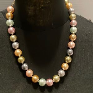 Kenneth Jay Lane Designer 2009 Ingural Multi -Pearl Necklace women Vintage